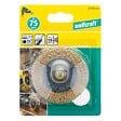 WOLFCRAFT - Brosse circulaire laiton - Diamètre 75mm - Queue hexagonale - vignette