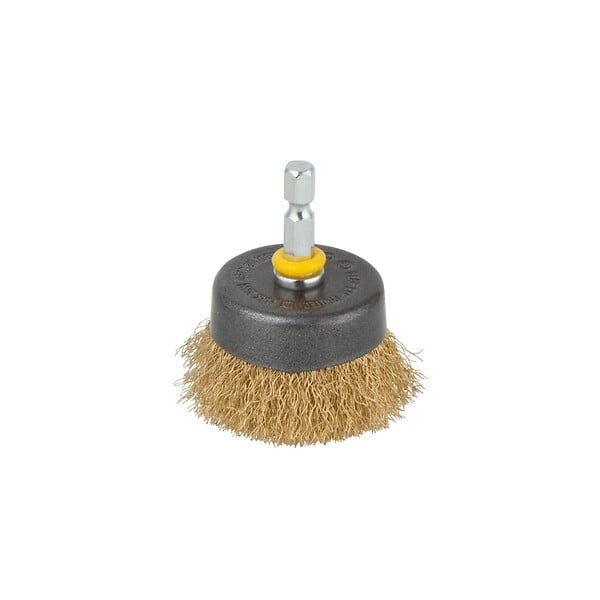 WOLFCRAFT - 1 Brosse laiton souc. HEX D50mm - large