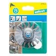 WOLFCRAFT - Brosse métallique circulaire torsadée - Acier - D75x15mm - vignette