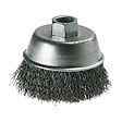 WOLFCRAFT - Brosse métallique boisseau - Acier - D100mm filetage M14 - vignette