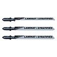 WOLFCRAFT - 1Lot de 3Lames SS HCS stratifié Bosch - vignette