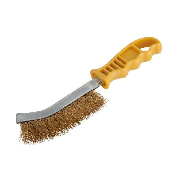 WOLFCRAFT - Brosse ergonomique fils laiton - L265 - large