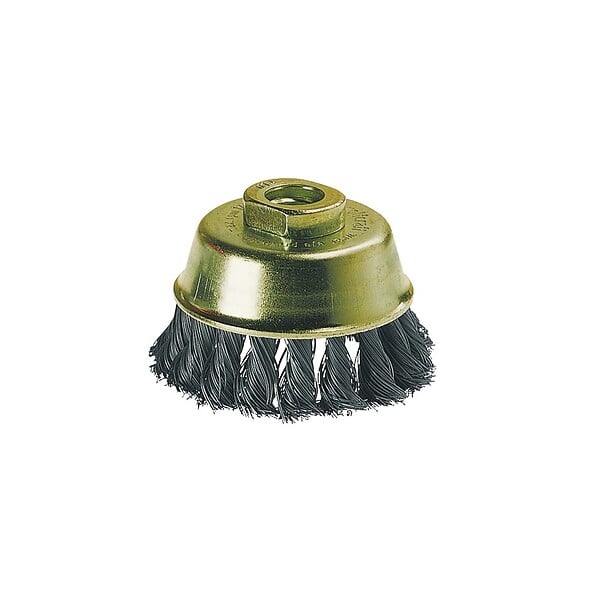 WOLFCRAFT - 1 Brosse métal soucoupe torsade M14  diamétre 75mm vrac DP - large