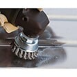 WOLFCRAFT - 1 Brosse métal soucoupe torsade M14  diamétre 75mm vrac DP - vignette
