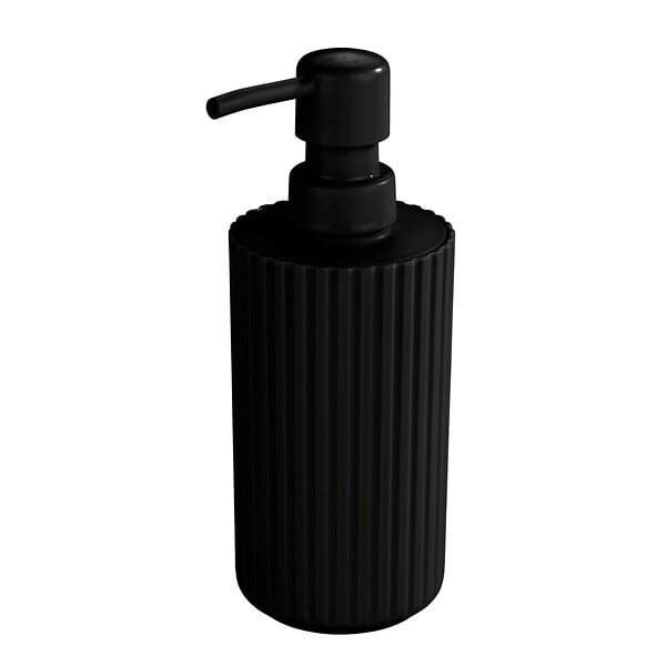 WENKO - Distributeur de savon plastique - Minas - Noir - 280 ml - large
