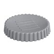 WENKO - Porte-savon en plastique - Allstar Minas - Gris - 11cm - vignette