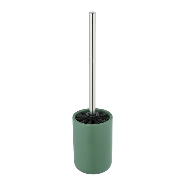 WENKO - Brosse WC - Céramique - Olinda - Verte - 40cm - large