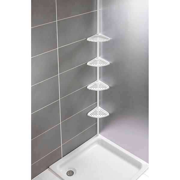 WENKO - Allstar Etagère télescopique Opal blanc - large