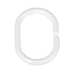 WENKO - Anneaux de rideau de douxhe plastique blanc - vignette