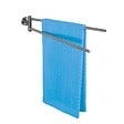 WENKO - Porte-serviettes mural acier inoxydable Bosio Argent 2 bras - vignette