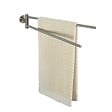 WENKO - Porte-serviettes mural acier inoxydable Bosio Argent 2 bras - vignette