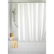 WENKO - Rideau de douche anti-moisissures uni blanc - 180x200cm - vignette
