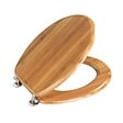 WENKO - Abattant WC bambou foncé - Bois massif - vignette