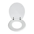 WENKO - Abattant WC MDF Prima Blanc - Fixation inox réglable - vignette
