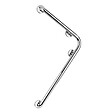 WENKO - Barre d'appui 90° Secura - Aluminium chromé - 78 x 55,5cm - vignette