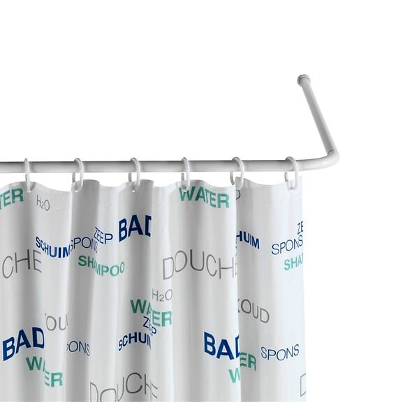 WENKO - Barre d'angle universelle blanche - 80 à 90cm - large