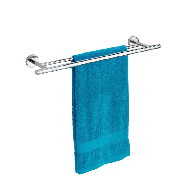 WENKO - Porte-serviettes mural Duo Bosio Shine inox - 60x5.5x14cm - large