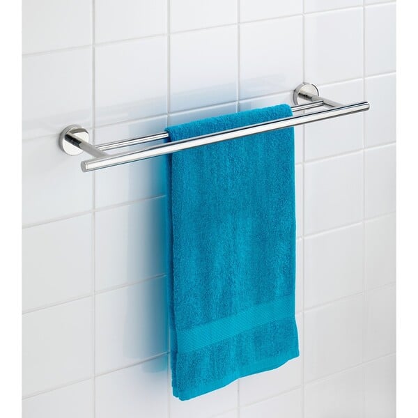WENKO - Porte-serviettes mural Duo Bosio Shine inox - 60x5.5x14cm - large