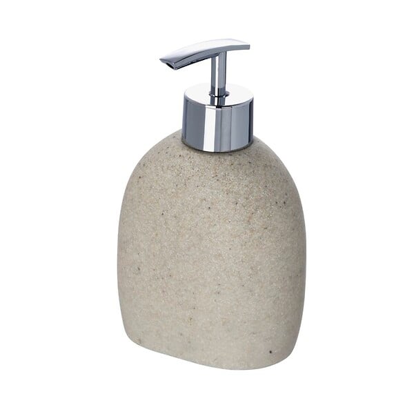 WENKO - Distributeur de savon - Polyrésine - Puro - Beige - 290 ml - large