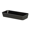 WENKO - Bac de rangement plastique Gom Noir 24cm - vignette
