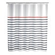 WENKO - Rideau de douche 180x200 cm Marine blanc - vignette