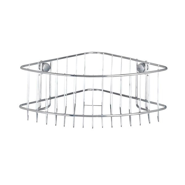 WENKO - Etagère d'angle profonde - Acier chromé - Classic - large