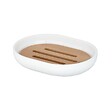 WENKO - Porte-savon bambou Posa Blanc - vignette