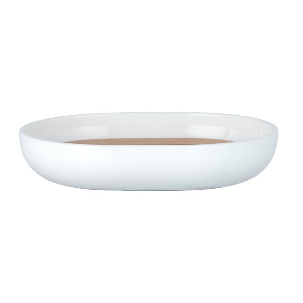 WENKO - Porte-savon bambou Posa Blanc - large