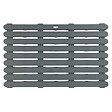 WENKO - Caillebotis douche antidérapant - Gris - 80x50cm - vignette