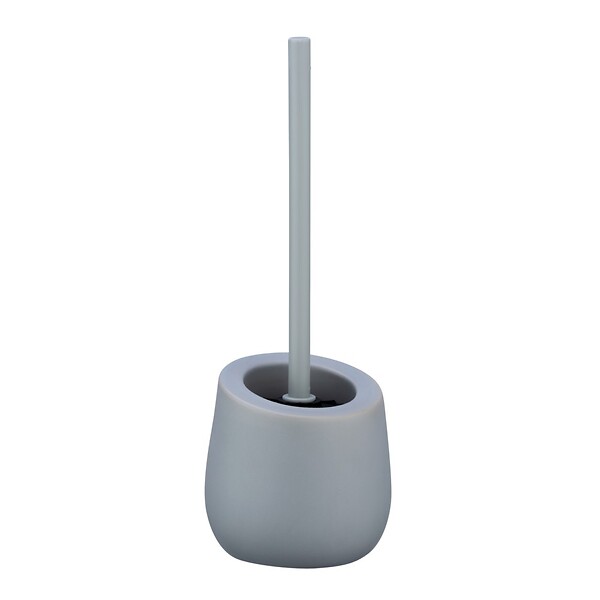 WENKO - Brosse WC Badi gris céramique - large