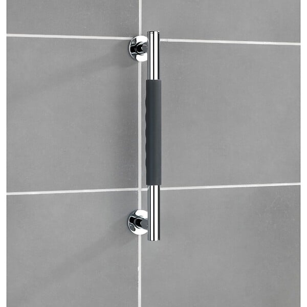WENKO - Poignée sécurité bain acier inox Secura Gris 40,5cm - large