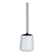 WENKO - Brosse WC Adrada céramique Blanc effet marbre autonettoyante - vignette