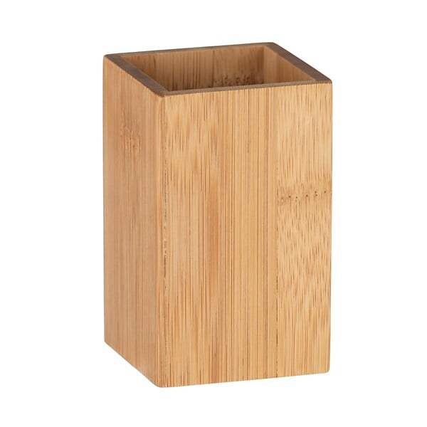 WENKO - Gobelet bambou Padua - Naturel - Bras de séchage mobile - large