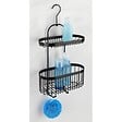 WENKO - Serviteur de douche Classic Plus Noir 2 paniers - vignette