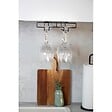 WENKO - Porte-verres pour étagère Klea noir - vignette