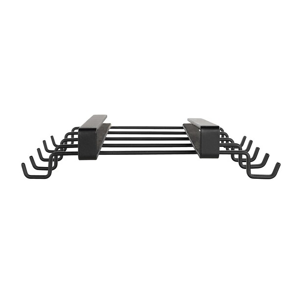 WENKO - Porte-tasses pour étagère Klea 10 crochets noir - large