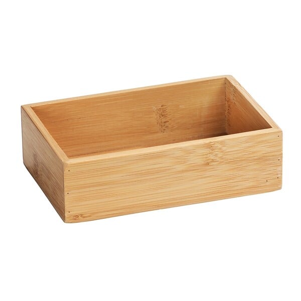 WENKO - Bac de rangement SDB S Terra en bambou - large