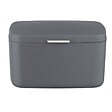WENKO - Boîte SDB avec couvercle - Plastique - Anthracite - 19,5cm - vignette
