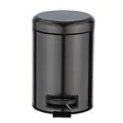 WENKO - Poubelle pédale Leman inox métal noir 3L - vignette