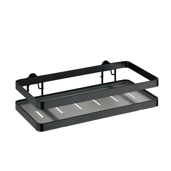WENKO - Etagère murale universelle Gala - Noir - H.5,5xL.25xP.12cm - large