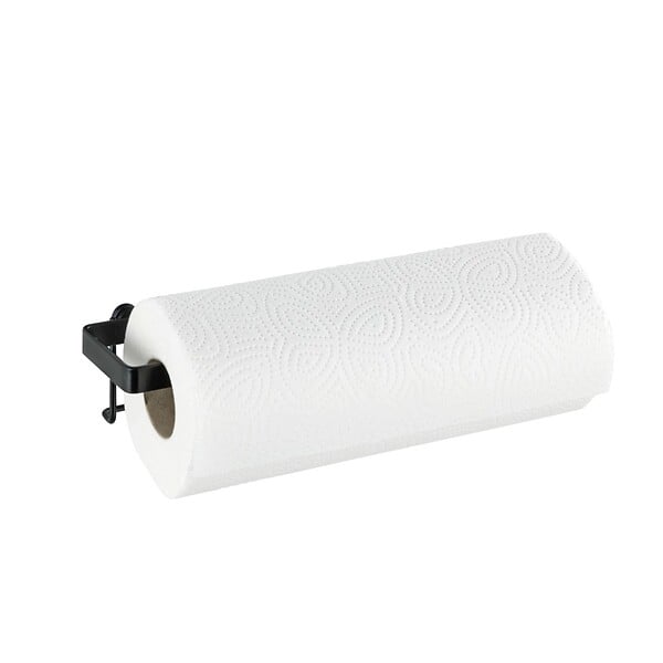 WENKO - Porte essuie-tout en acier Gala - Noir - H.1,5xL.30,5xP.7cm - large