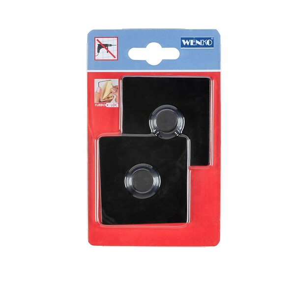 WENKO - Turbo-Loc carré noir - large