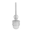 WENKO - Porte-brosse WC mural - Osimo - Argent - Fixation adhésive - vignette
