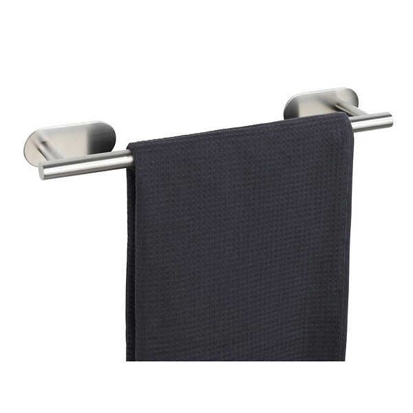 WENKO - Porte-serviettes mural 40cm Orea Argent mat Adhésif - large