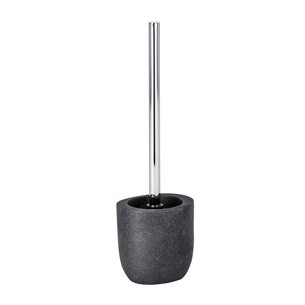WENKO - Porte-balai WC Puro anthracite Polyrésine 37cm - large