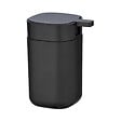 WENKO - Distributeur de savon plastique Davos Noir mat 350 ml - vignette