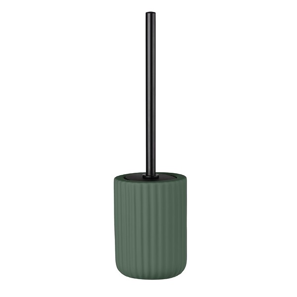 WENKO - Brosse WC Belluno - Céramique - Vert - 42cm - large