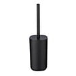 WENKO - Brosse WC support - Davos - Noir mat - Tête interchangeable - vignette