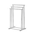 WENKO - Porte-serviettes sur pieds Lioni - Inox - Chrome - 3 barres - vignette