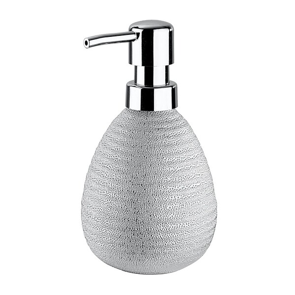 WENKO - Distributeur de savon céramique Polaris Juwel - Argent - large